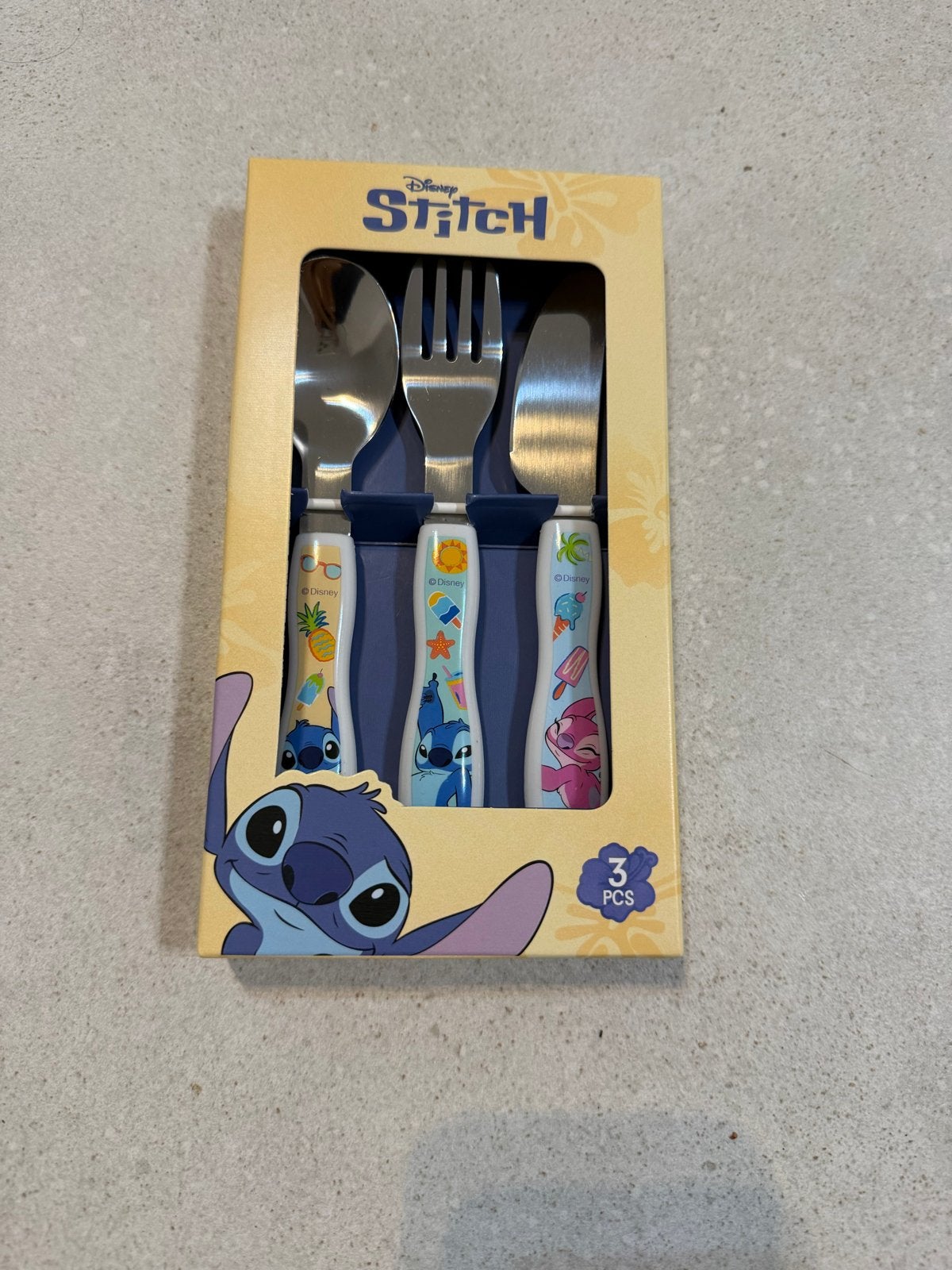 Disney Stitch Bestekset - 3-delig Roestvrij staal, Ophalen of Verzenden, Nieuw