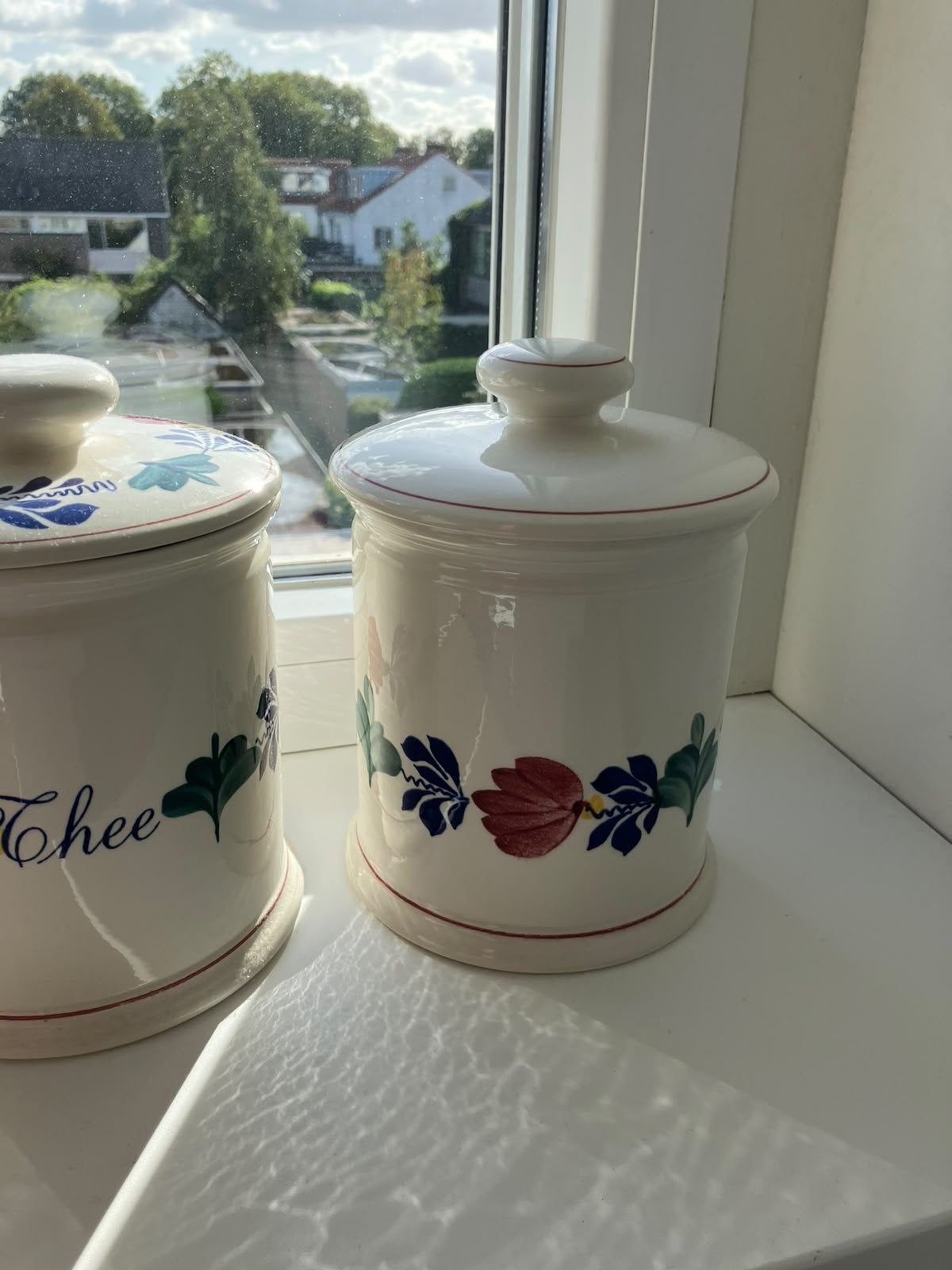Vintage voorraadpotten set - Koffie, Thee, Suiker, Ophalen