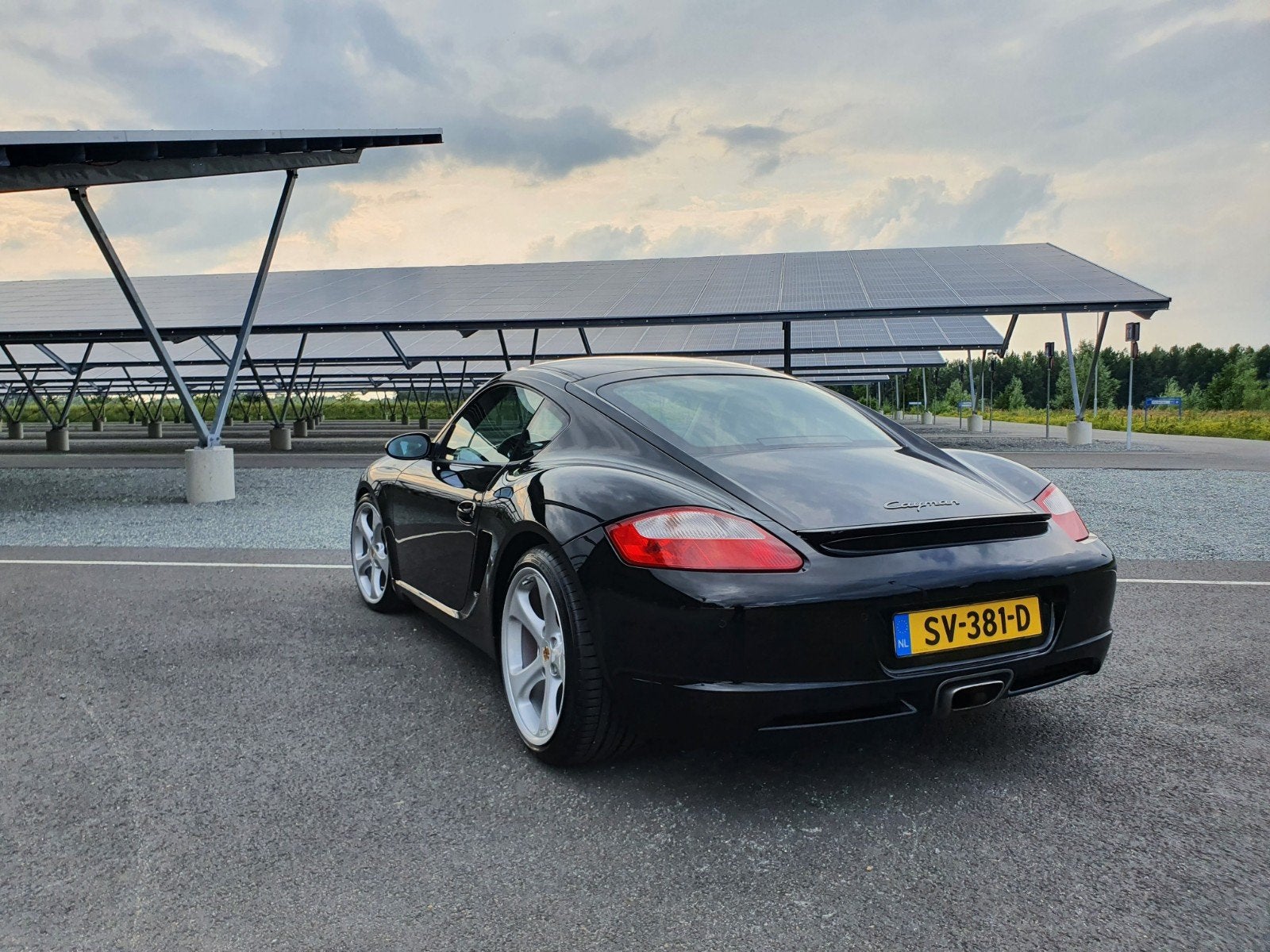 Porsche Cayman 2.7 2007 Zwart, Auto's, Achterwielaandrijving, 2687 cc, Handgeschakeld, Grijs