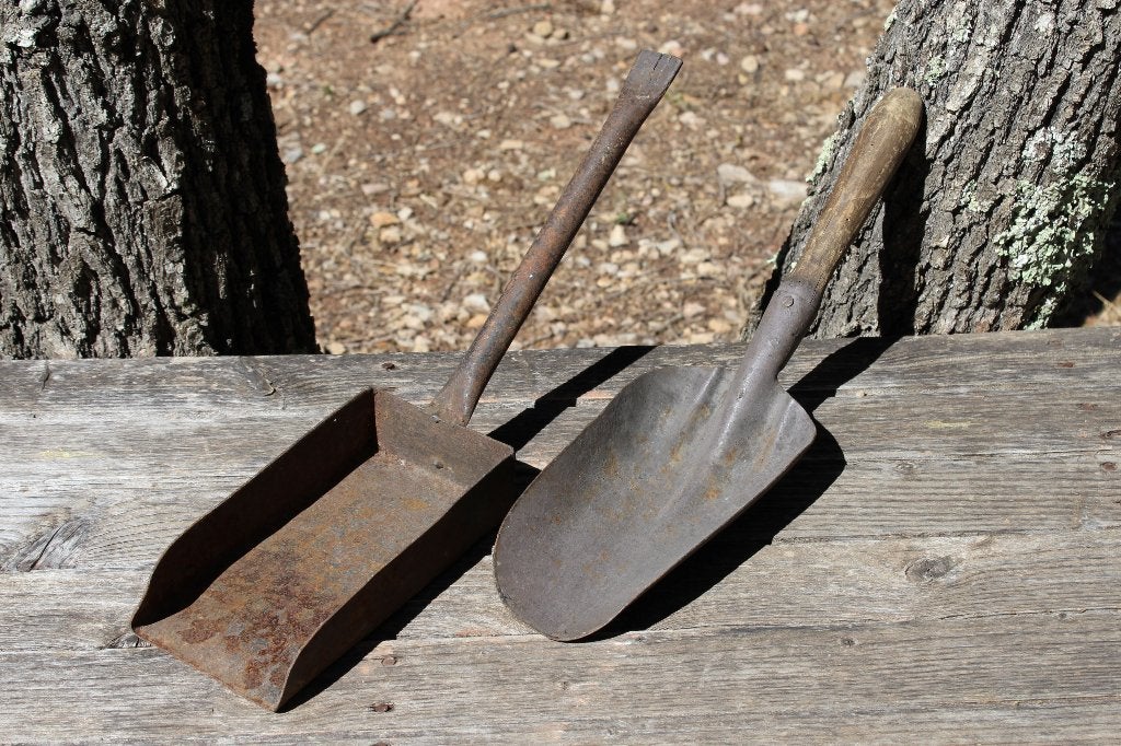 Brocante - Trio oude ijzeren handscheppen!, Ophalen of Verzenden