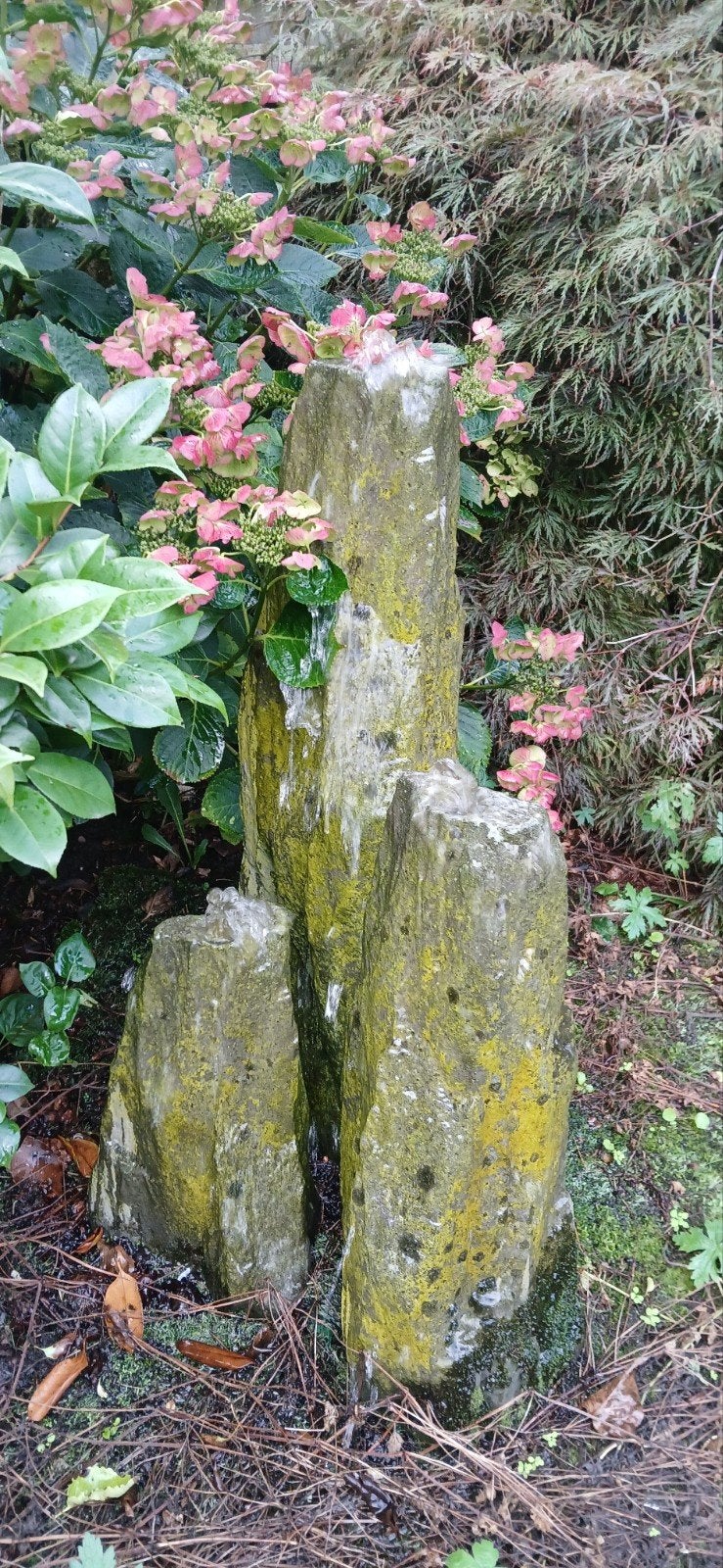 Waterornament 3 stuks met rooster en onderbak, Ophalen