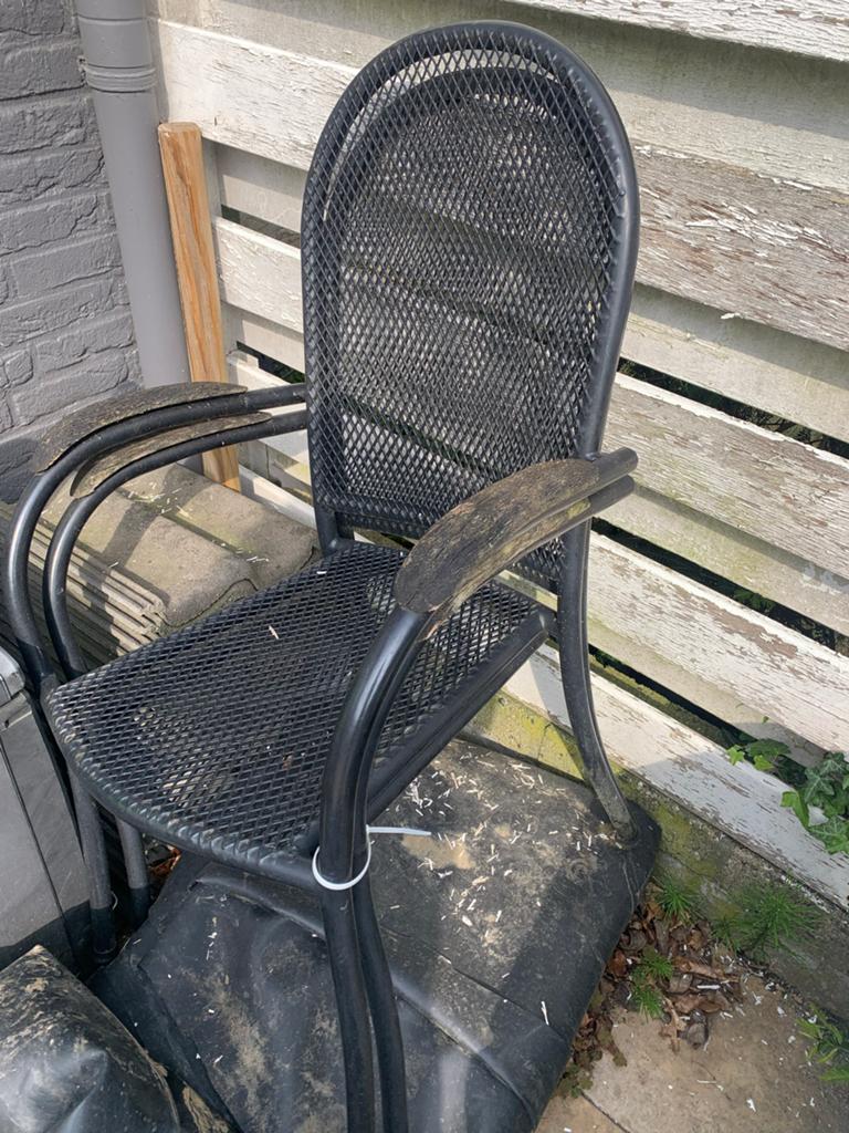 Tuinstoelen graties ophalen, Ophalen of Verzenden, Gebruikt, Metaal