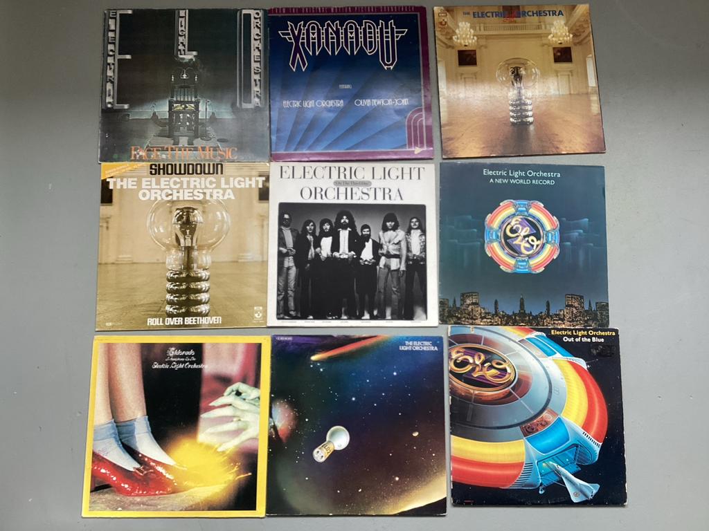 Electric Light Orchestra collectie 9 vinylplaten lp ELO, Verzenden, 1970 - 1979, Gebruikt, 12 inch