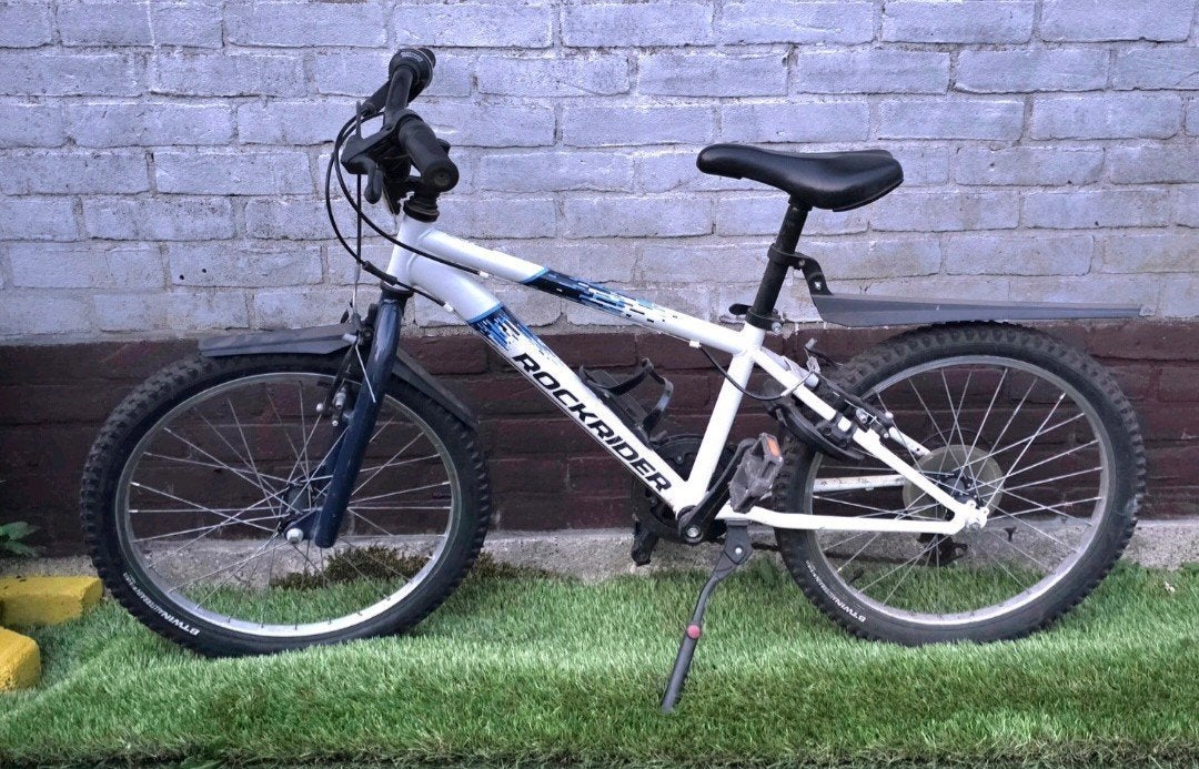 Rockrider kinder Fiets Decathlon, Minder dan 10 versnellingen, Velgrem, Zo goed als nieuw, Ophalen
