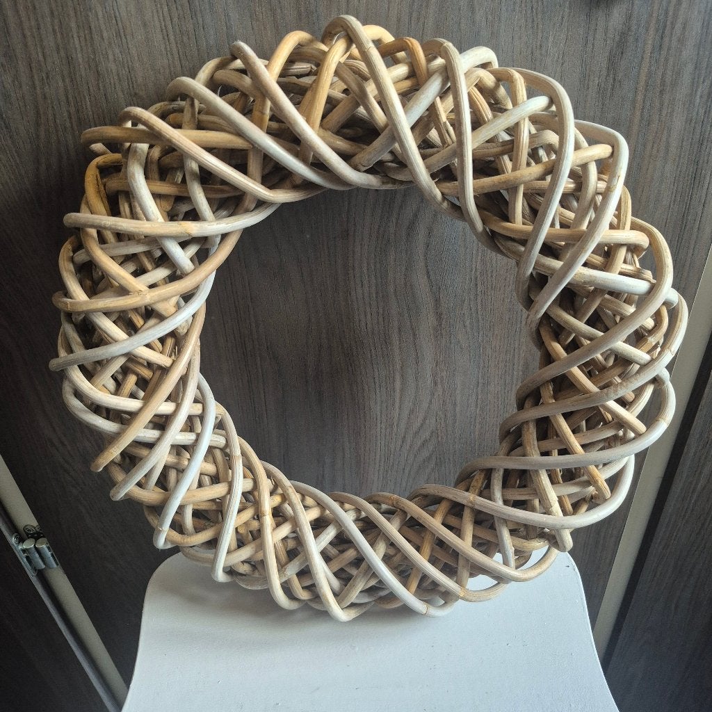 krans hout, Huis en Inrichting, 40 cm, Ophalen of Verzenden, Zo goed als nieuw, Hout