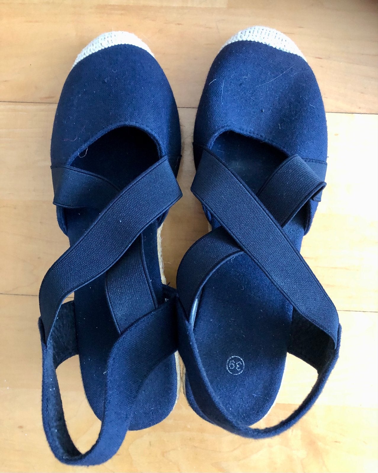Espadrilles maat 39 donkerblauw, Blauw, Ophalen of Verzenden, Zo goed als nieuw, Espadrilles of Moccasins
