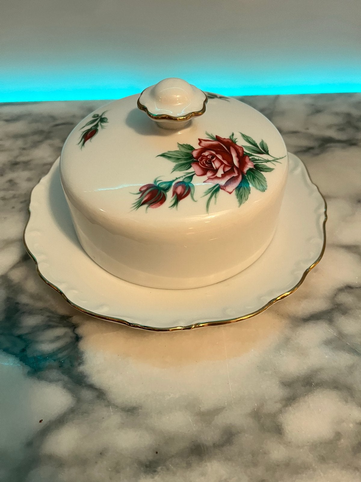 Vintage Botervloot Schumann Arzberg - Delicate Rozen, Ophalen