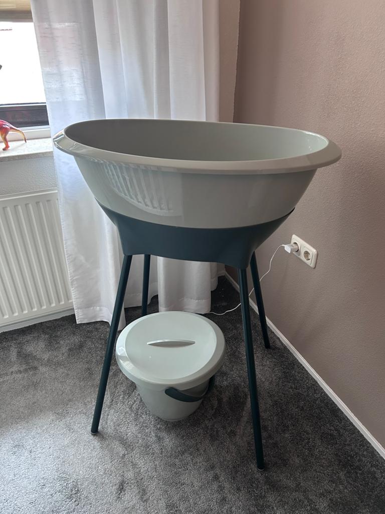 Baby badje incl luier emmer te koop, Ophalen, Zo goed als nieuw, Badje