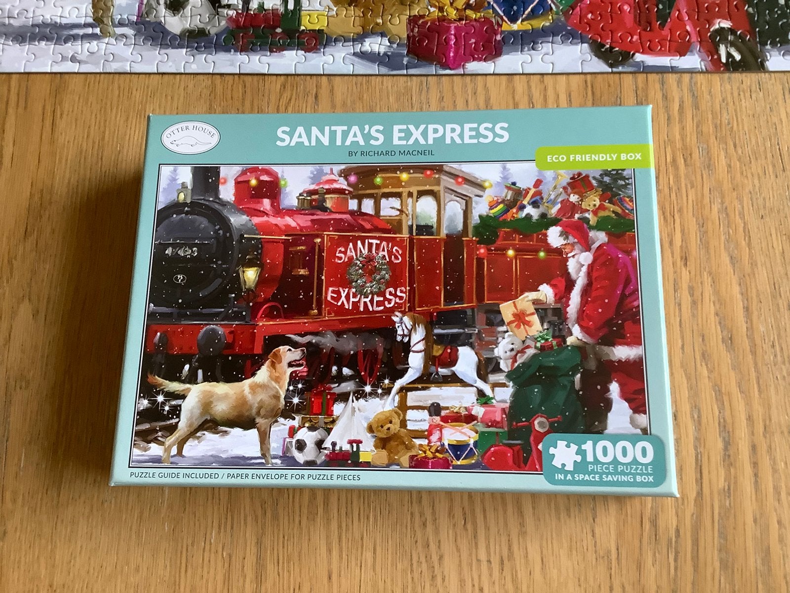 Otter House legpuzzel, Santa’s Express. Compleet, MOOI., Ophalen of Verzenden, 500 t/m 1500 stukjes, Zo goed als nieuw