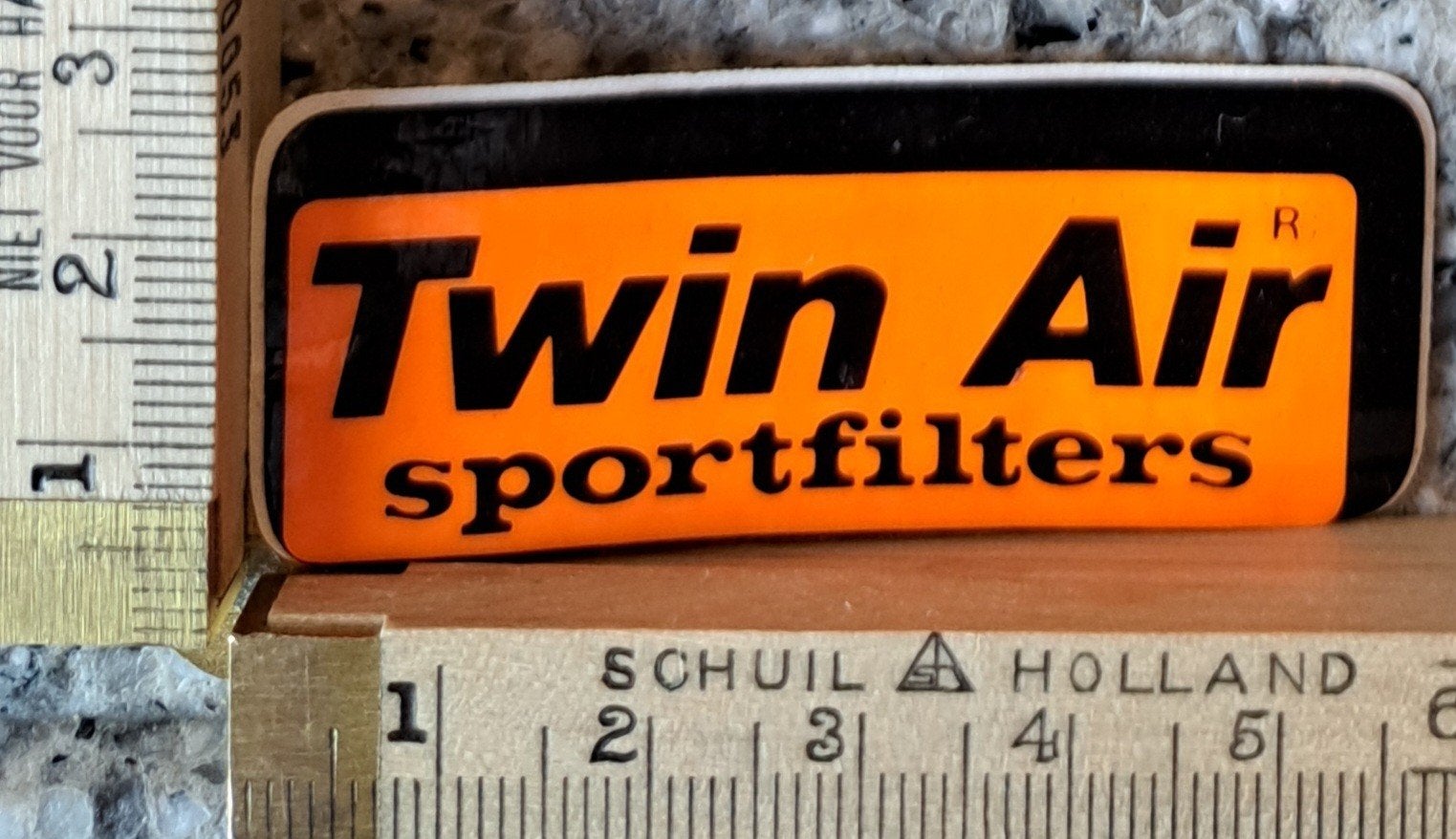 Vintage sticker Twin Air sportfilters logo merk autosticker, Ophalen of Verzenden, Zo goed als nieuw