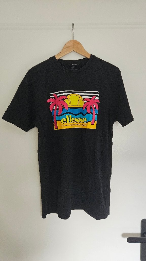 Ellesse shirt maat L, Maat 52/54 (L), Zwart, Zo goed als nieuw, Ellesse