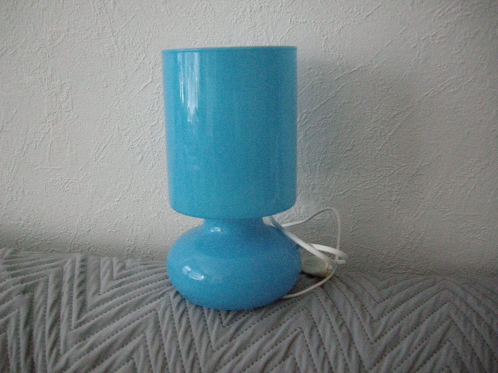Lamp mushroom blauw Lykta Ikea vintage - zgan, Vintage, IKEA, Ophalen, Blauw