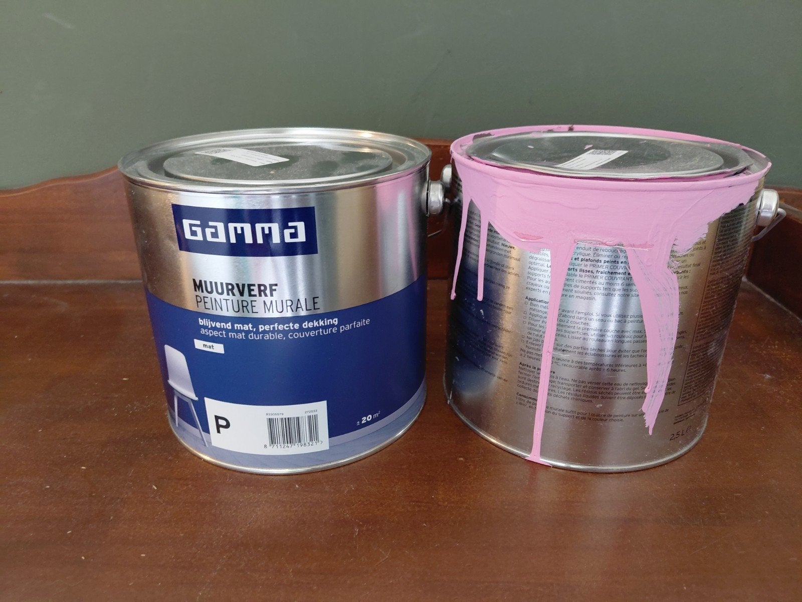Nieuwe GAMMA Muurverf Mat 2.5L - Lotus Flower (Roze), Ophalen, Nieuw, Roze