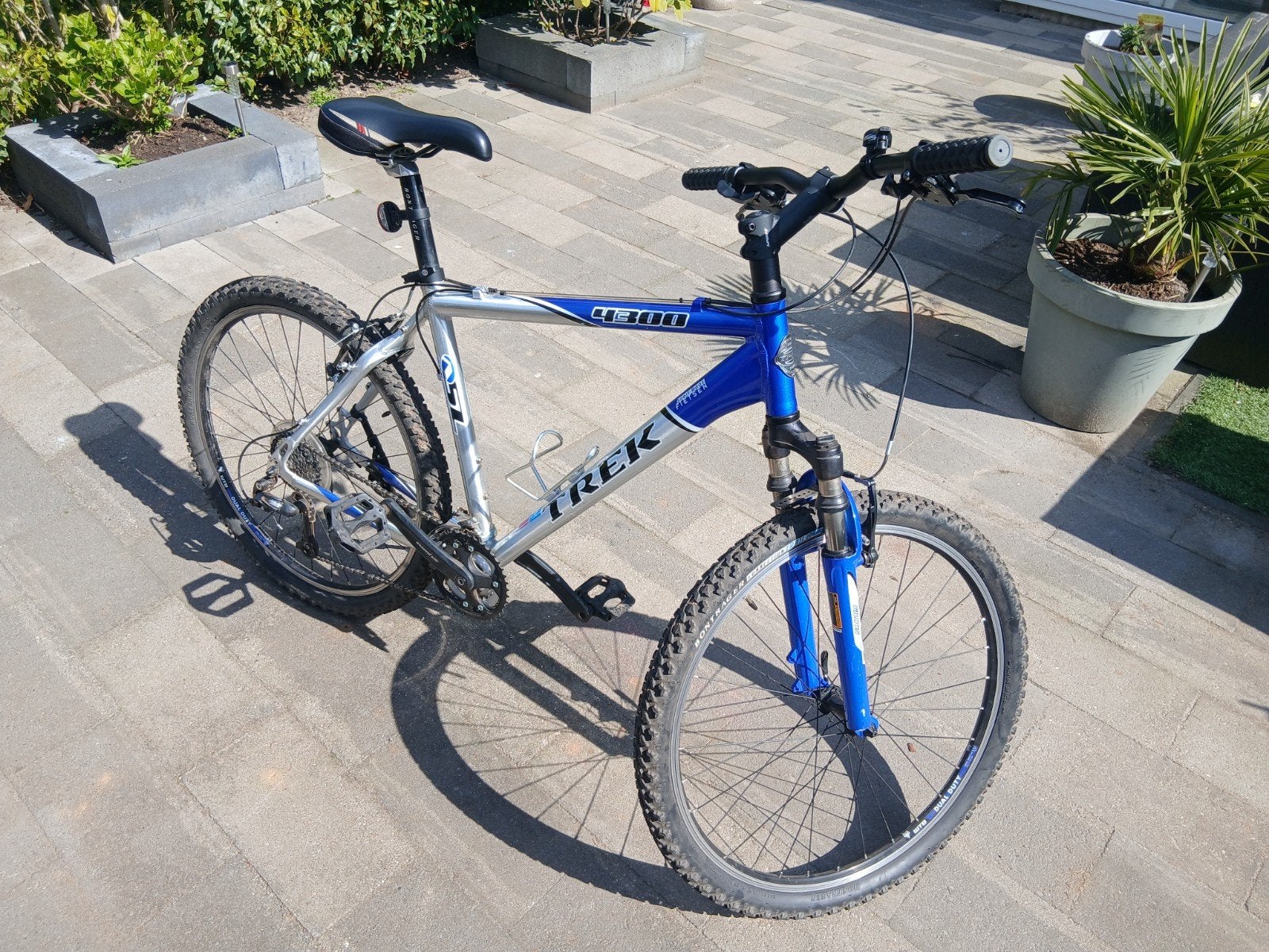 Trek 4300 Mountainbike - Blauw/Zilver - Gebruikt, Ophalen, Gebruikt, Hardtail, Trek