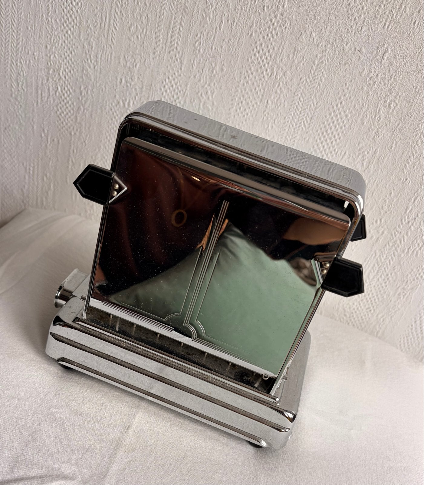 Vintage VOW broodrooster - Chroom, werkend, Witgoed en Apparatuur, Broodroosters, Ophalen of Verzenden, Gebruikt