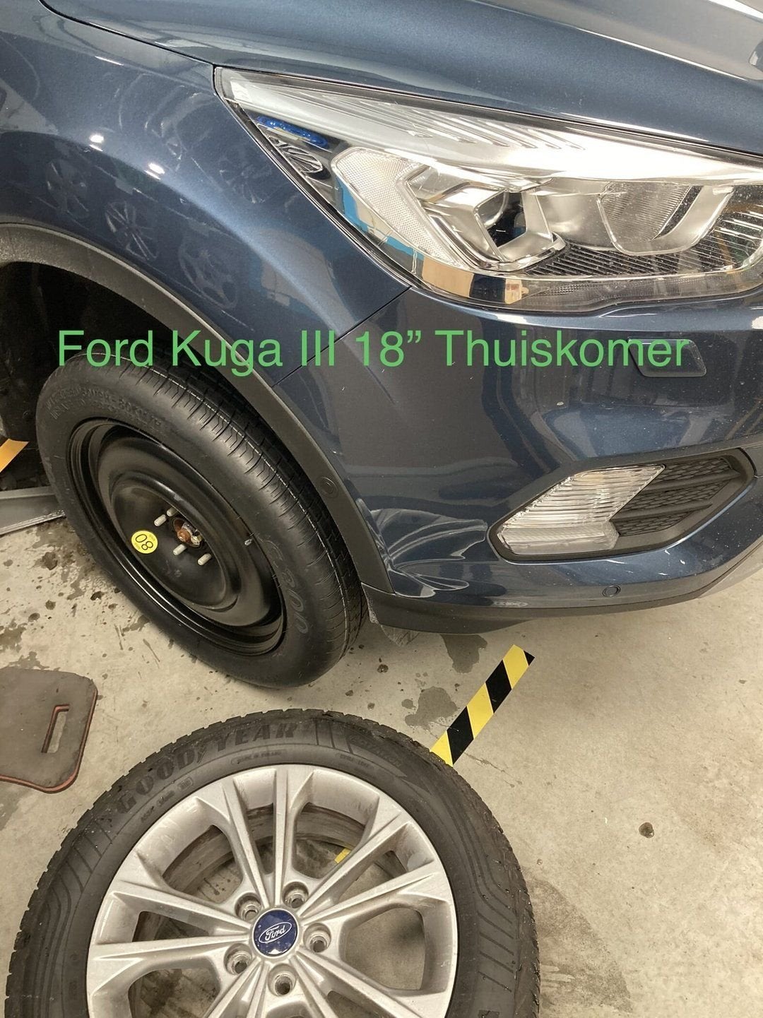 Reservewiel Thuiskomer FORD KUGA II & III PUMA EcoSport  >18, Gebruikt, -, -, Banden en Velgen