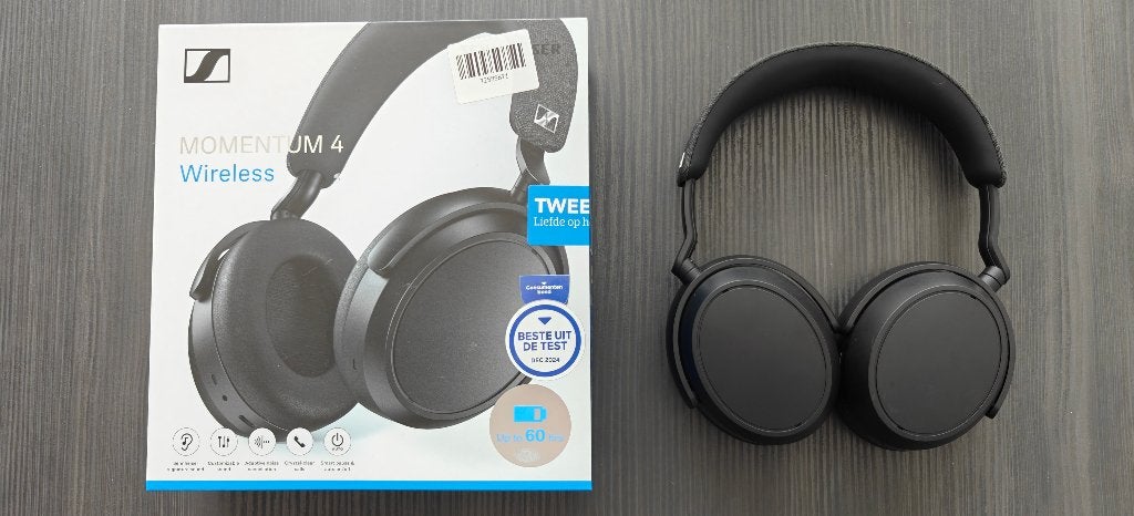 Sennheiser Momentum 4 Wireless Zwart, Audio, Tv en Foto, Sennheiser, Zo goed als nieuw, Over-ear, Zwart