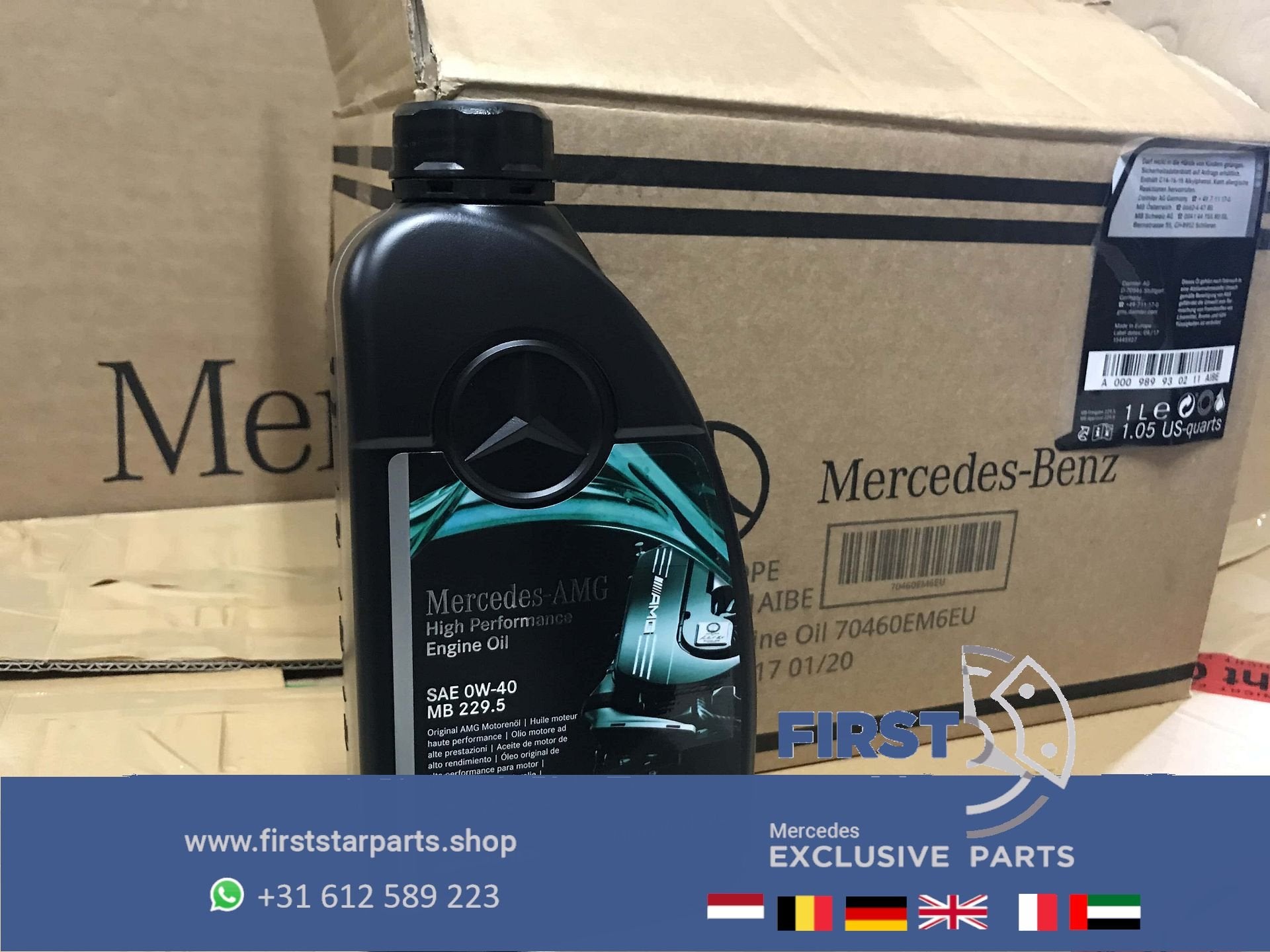 A000989930211 Mercedes MOTOROLIE AMG 1L MOTOR OLIE  35 43 45, Ophalen of Verzenden, -, -, -