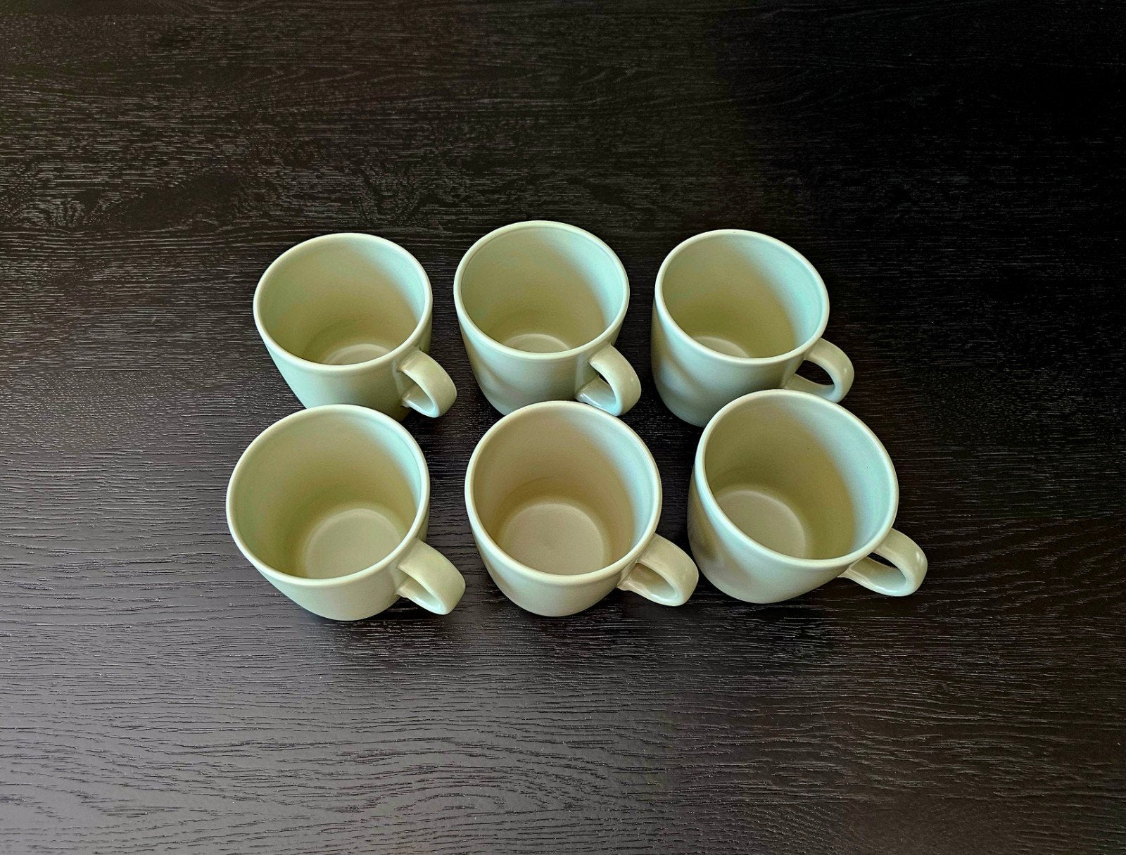 6 groene IKEA FÄRGKLAR mokken, in nieuwstaat, Ophalen of Verzenden, Zo goed als nieuw, IKEA, Mok