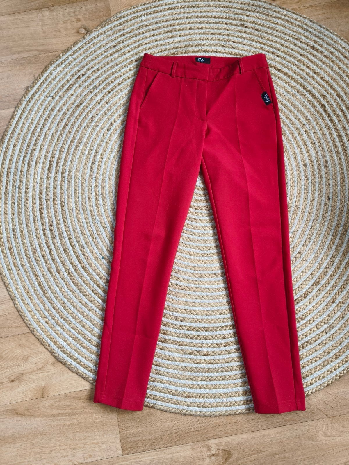 &co Woman rode broek, &co Woman, Ophalen of Verzenden, Zo goed als nieuw, Maat 36 (S)