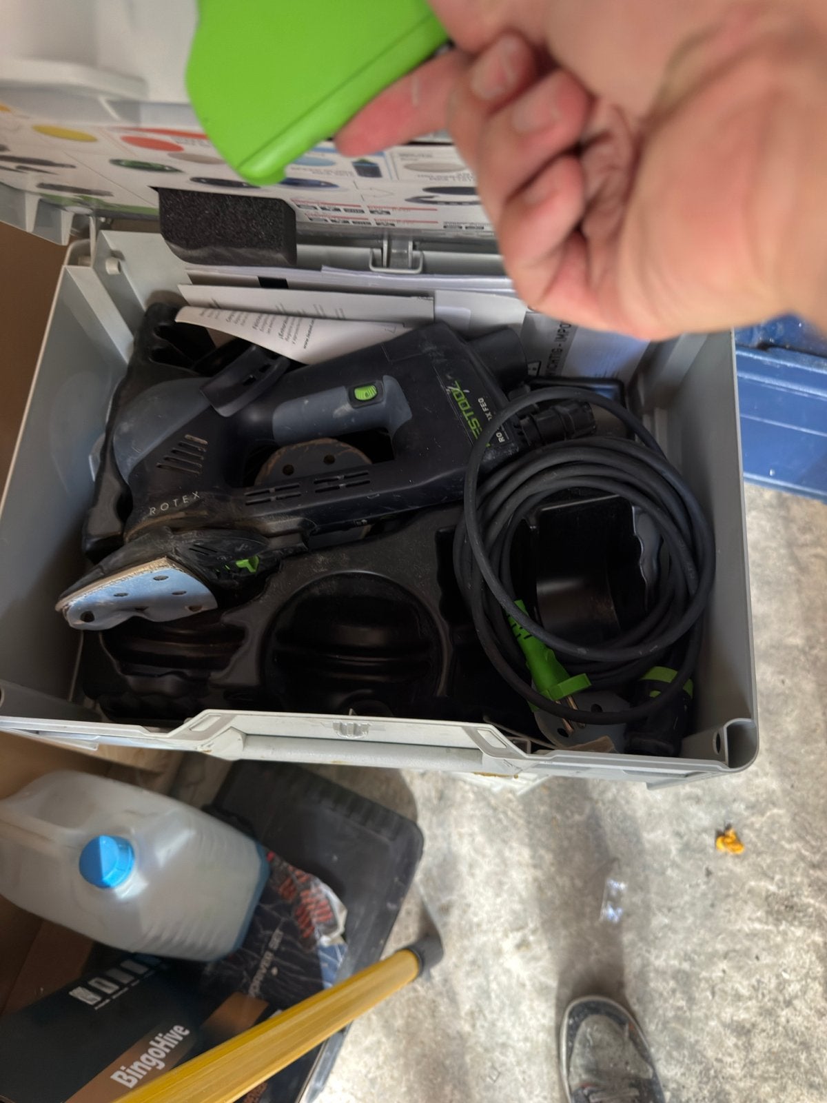 Festool Schuurmachine Set - Gebruikt maar in goede staat, Ophalen of Verzenden, Gebruikt, Minder dan 600 watt, Overige typen