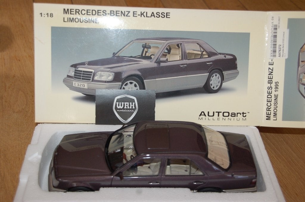 1:18 MERCEDES W124 E KLASSE E320 BORNIT Autoart 76272 WRH, Hobby en Vrije tijd, Modelauto's | 1:18, Verzenden, Zo goed als nieuw