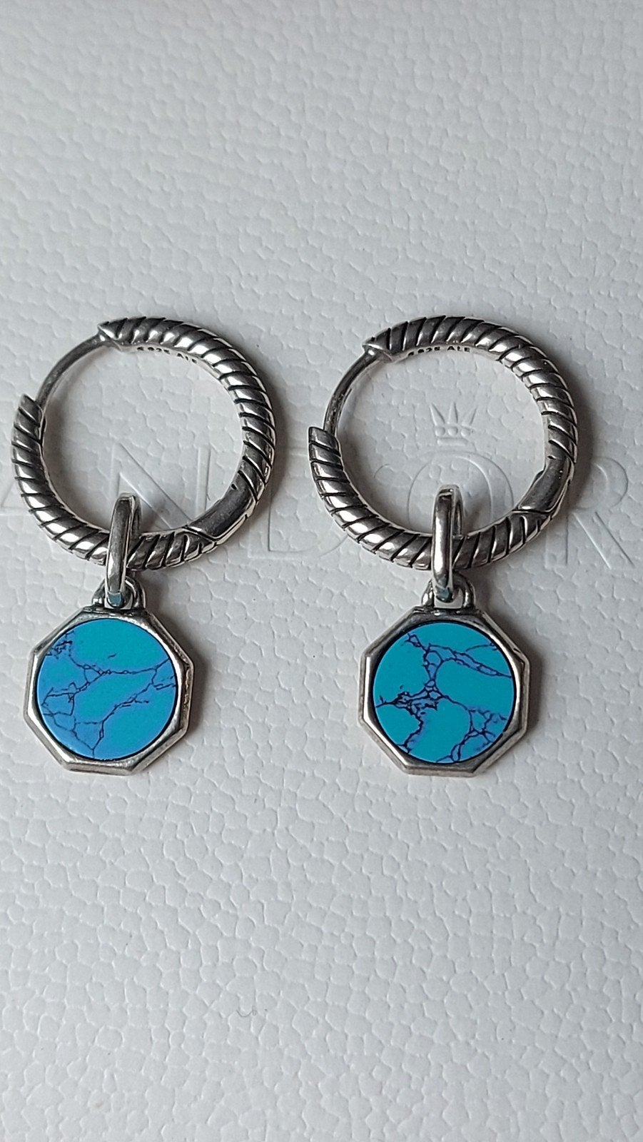 Originele Pandora zilveren creolen met  Pandora bedels, Sieraden, Tassen en Uiterlijk, Bedels, Ophalen of Verzenden, Zo goed als nieuw