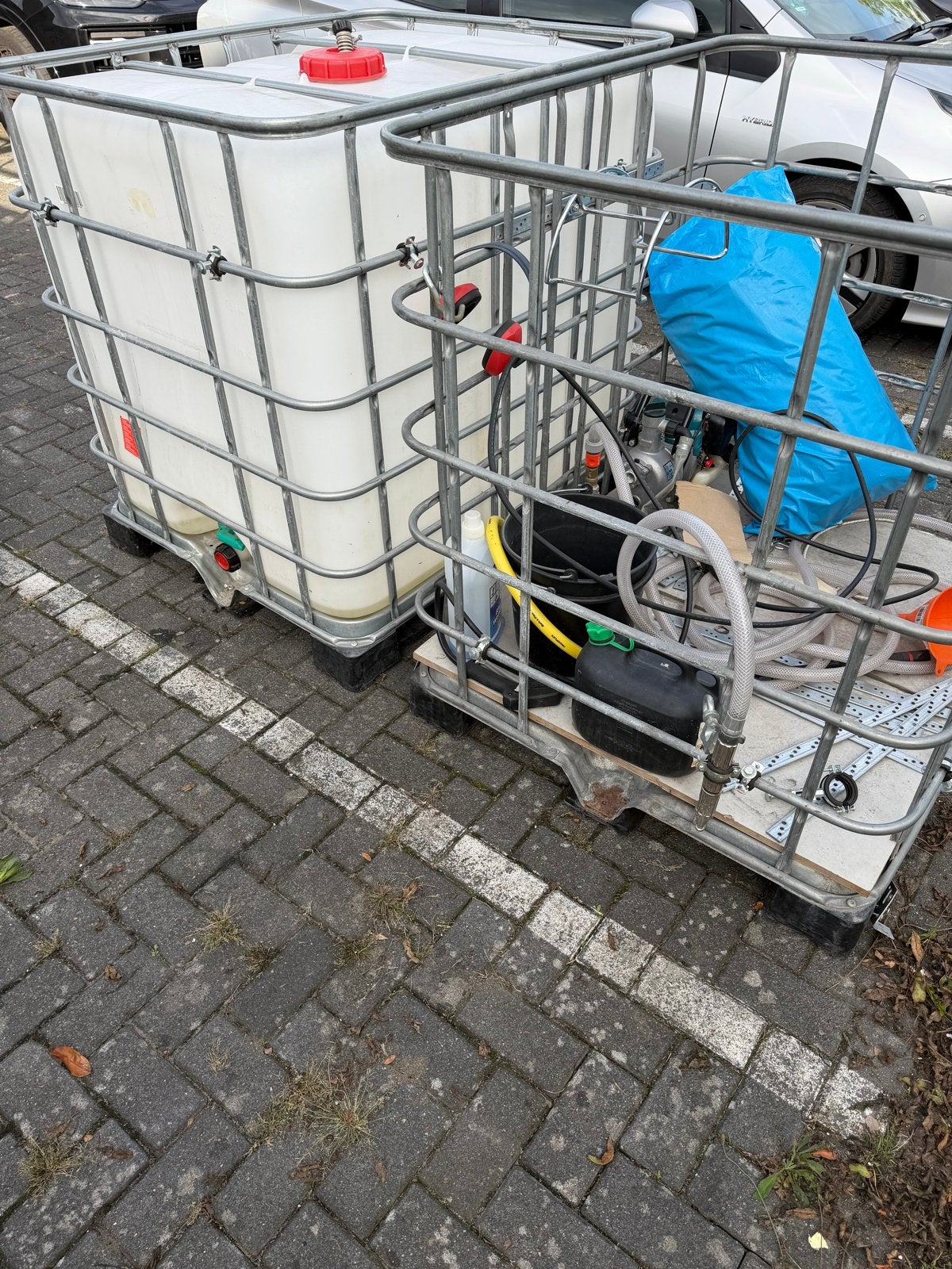 IBC container met metalen frame, Ophalen of Verzenden