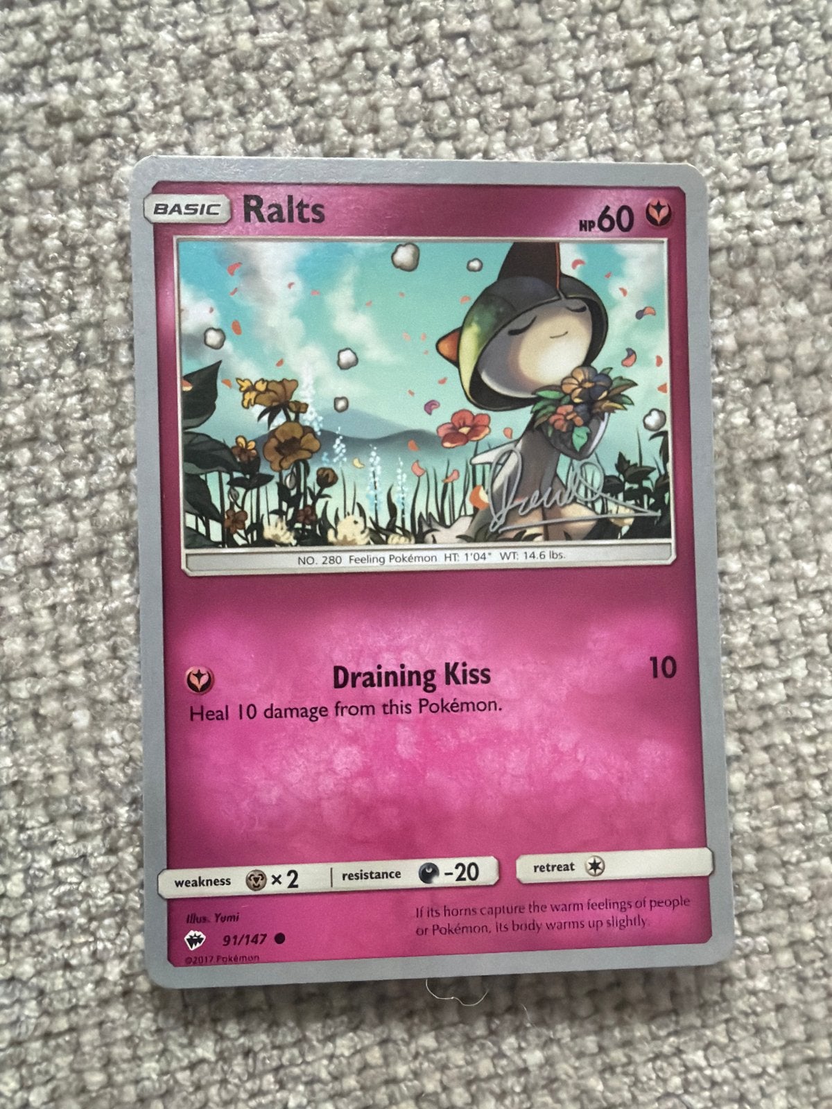 Ralts 91/147 World championship Diego Deck 2017, Ophalen, Zo goed als nieuw, Losse kaart