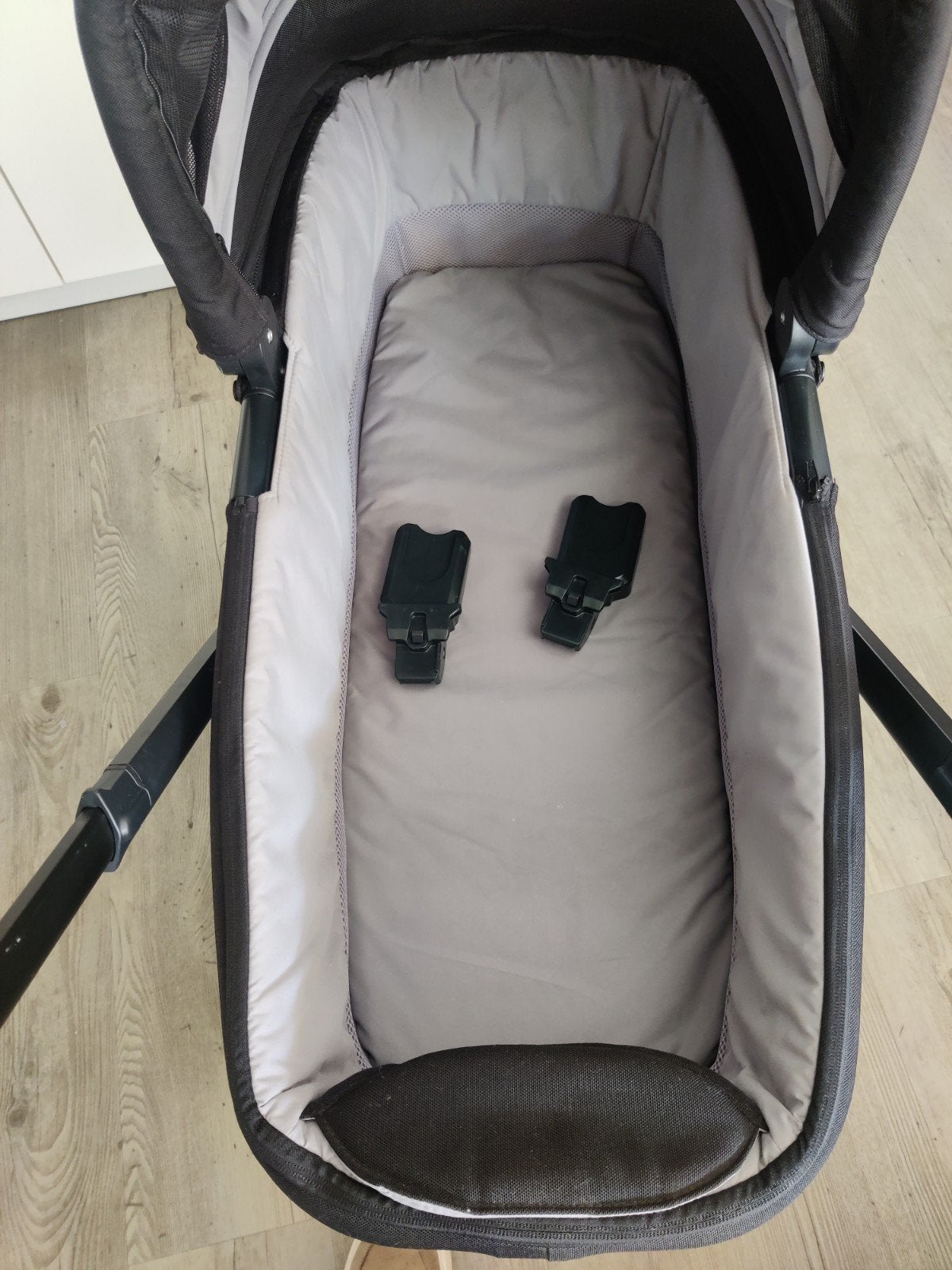 Goed onderhouden Nuna mixx next reiswieg + buggy + adapters, Gebruikt, Combiwagen, Verstelbare duwstang, Ophalen