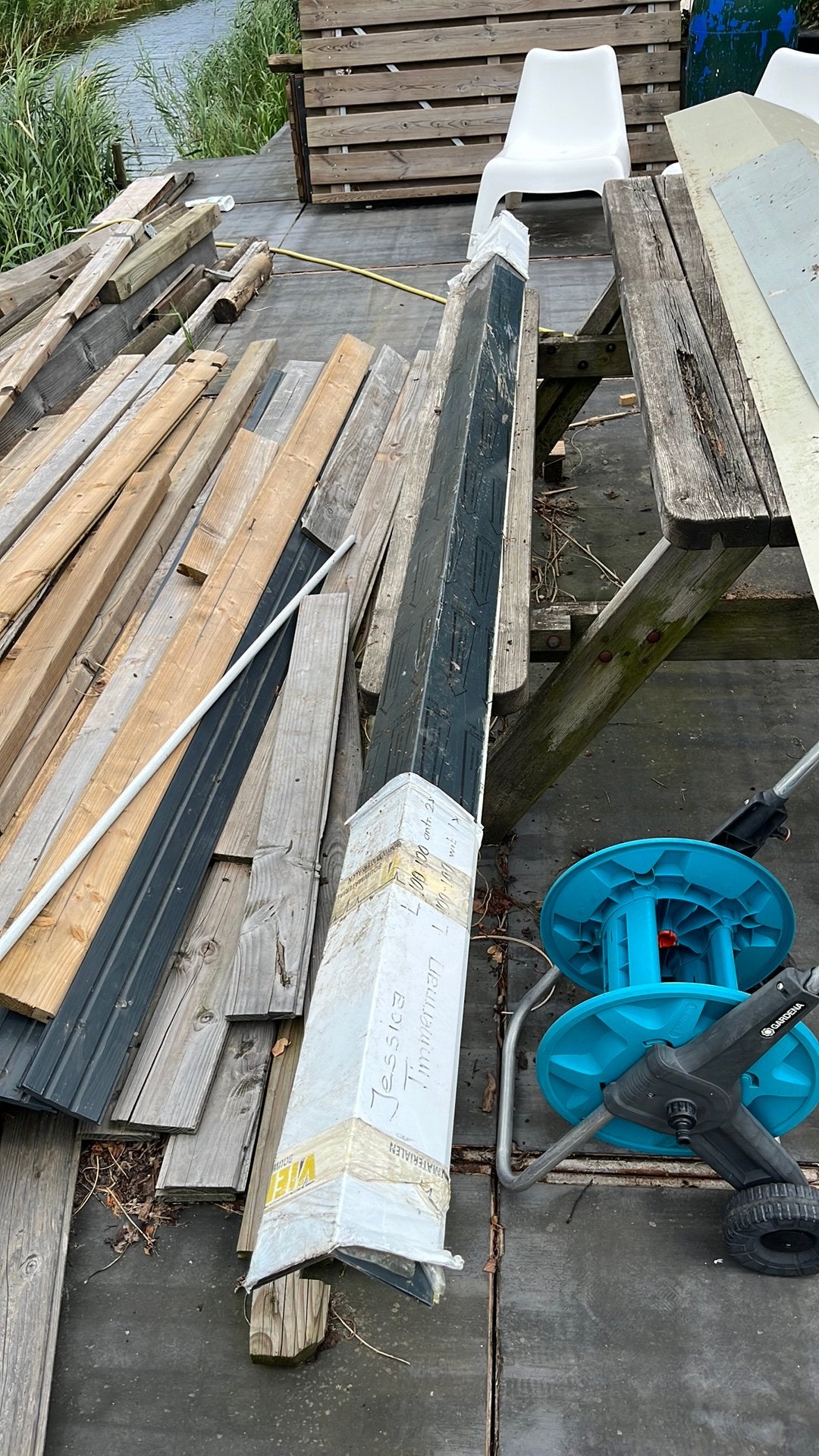 Aluminium afwerk hoekprofielen 100/100 lengte 300, Ophalen, Zo goed als nieuw, Overige typen
