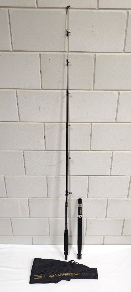 Shakespeare Ugly Sapphire Boat 2,10 Meter Boothengel / ZGAN, Ophalen, Zo goed als nieuw, Werphengel