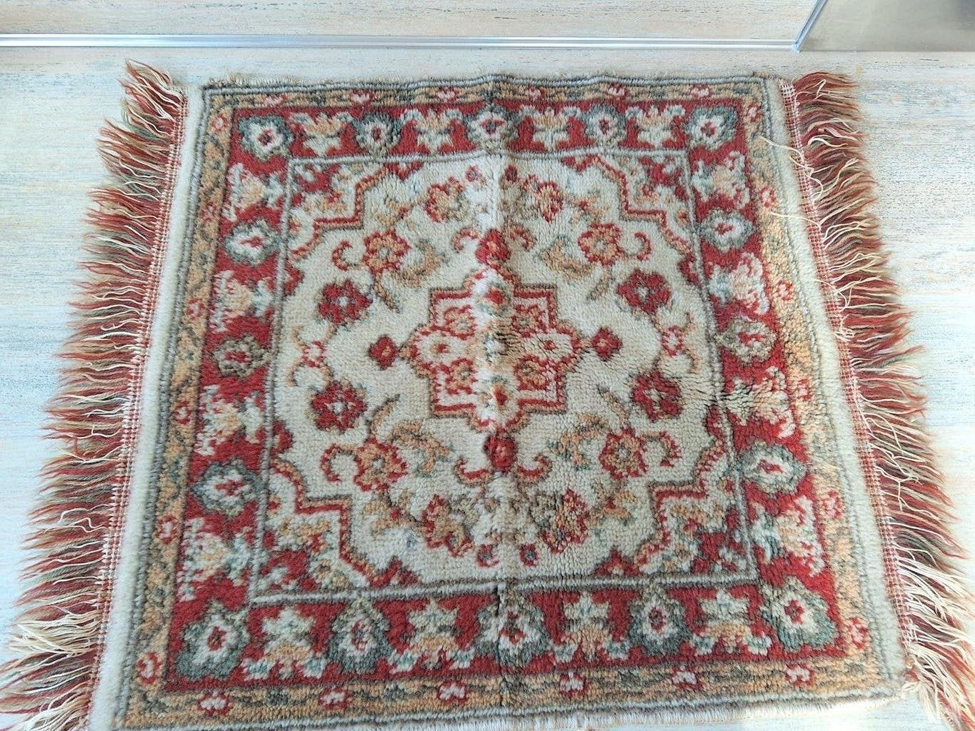 Mooi vintage tafelkleed met klassiek Oosters patroon, Huis en Inrichting, Ophalen, Gebruikt, 50 tot 100 cm, 50 tot 100 cm