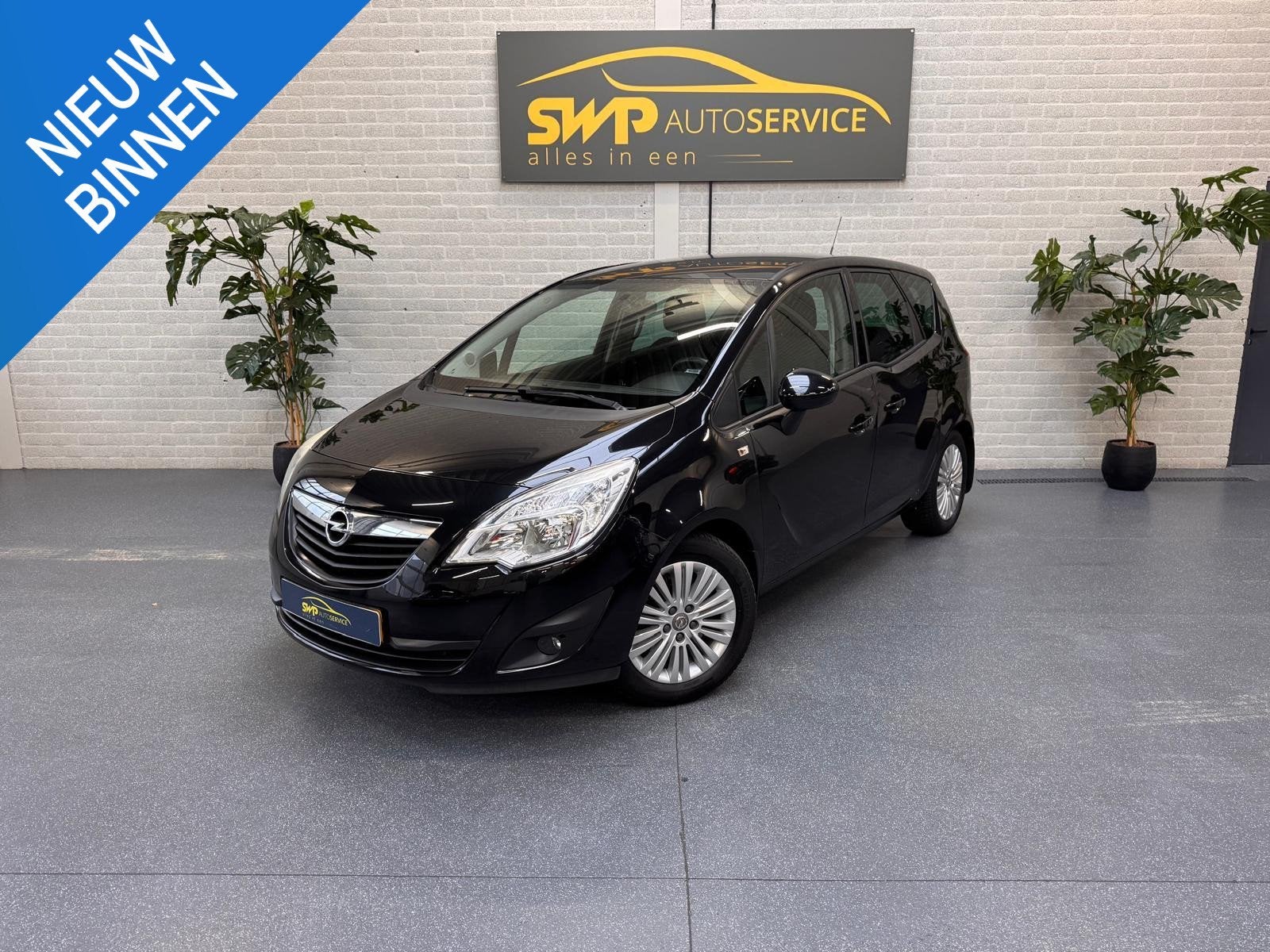 Opel Meriva 1.4 Turbo Cosmo | NAP auto | Automaat | Trekhaak, Auto's, Euro 5, Stof, Gebruikt, Zwart