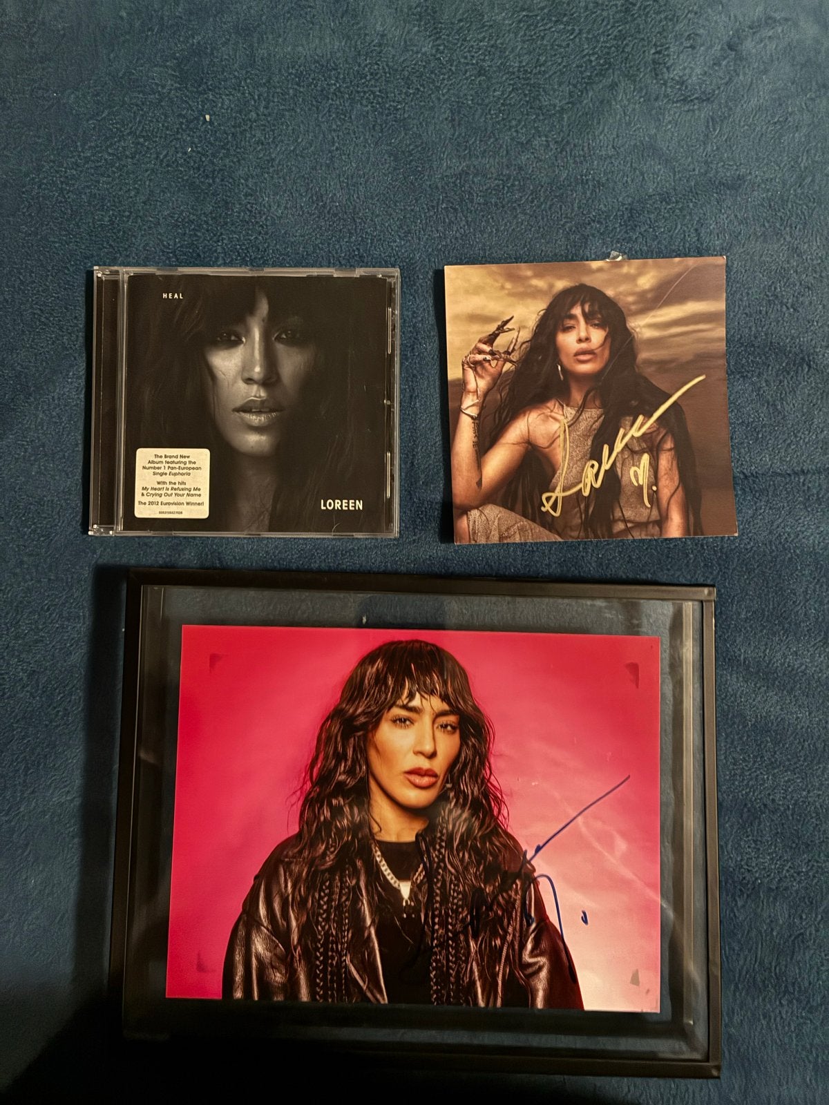 Loreen CD 'Heal' + 2 Gesigneerde Items, Pop, Ophalen of Verzenden, Zo goed als nieuw, Gesigneerd