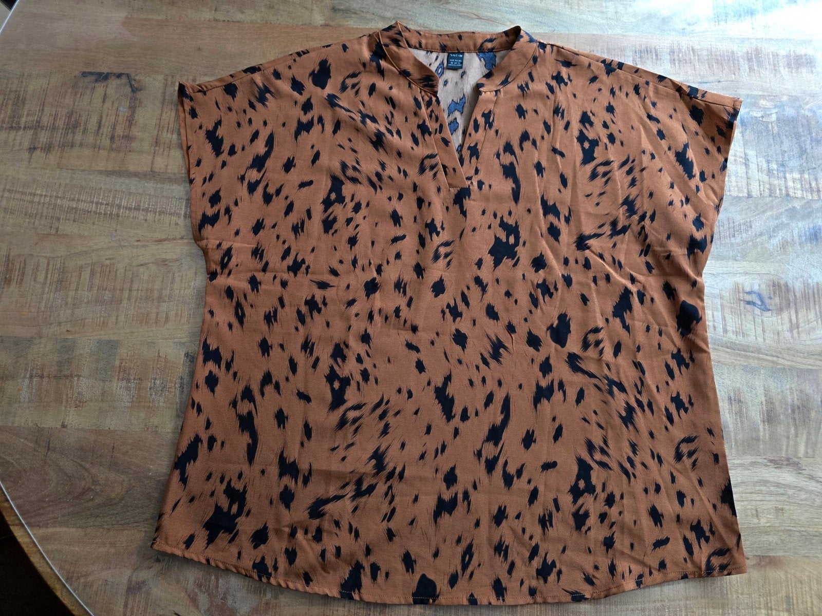 Mooie mouwloze Shein blouse maat 44, Bruin, Maat 42/44 (L), Ophalen of Verzenden, Zo goed als nieuw