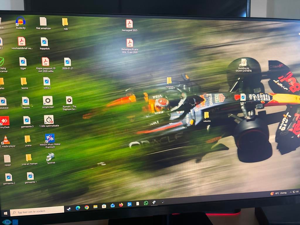 Gebruikte monitor samsung, Ophalen, In hoogte verstelbaar, Full HD, Zo goed als nieuw