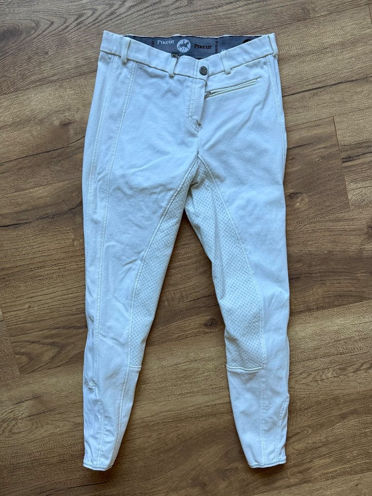 Pikeur Lucinda Grip rijbroek - Wit - Maat 38, Dressuur, Zo goed als nieuw, Pikeur, M