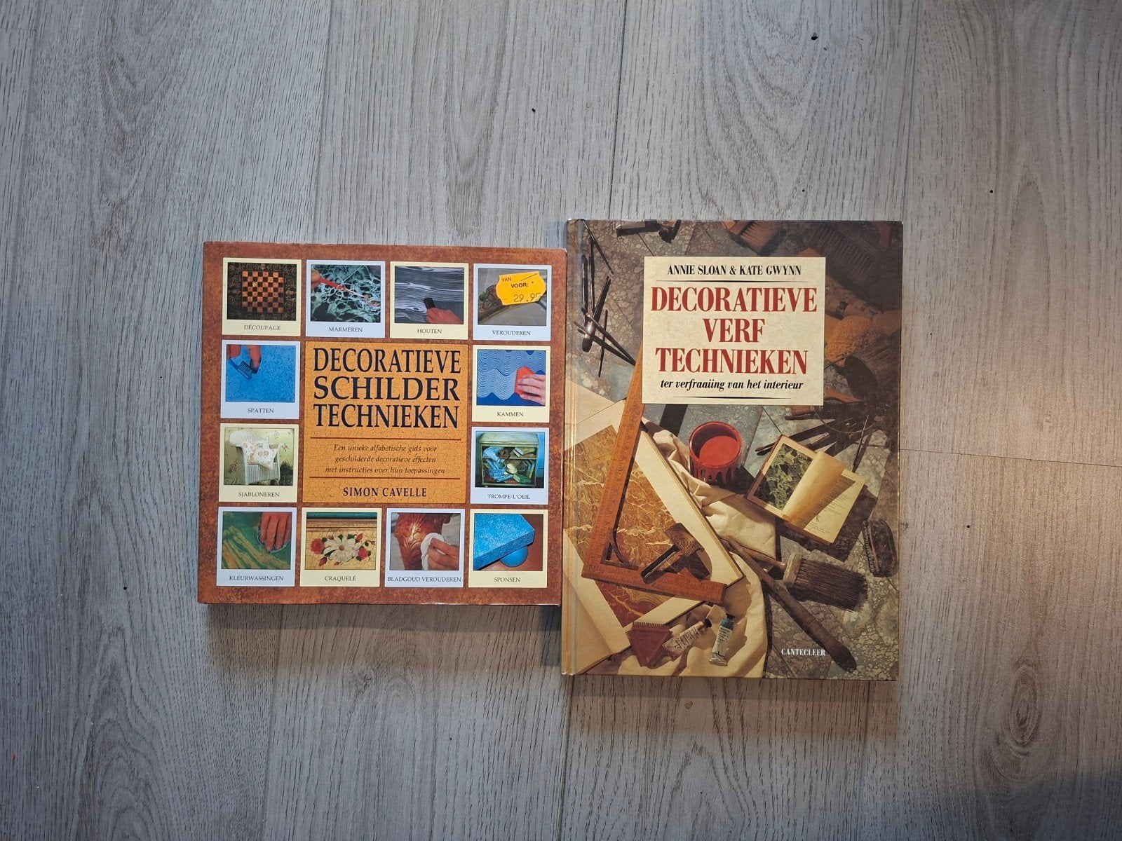 2 boeken: Decoratieve Schilders- en Verftechnieken, Ophalen of Verzenden, Gelezen, Overige onderwerpen