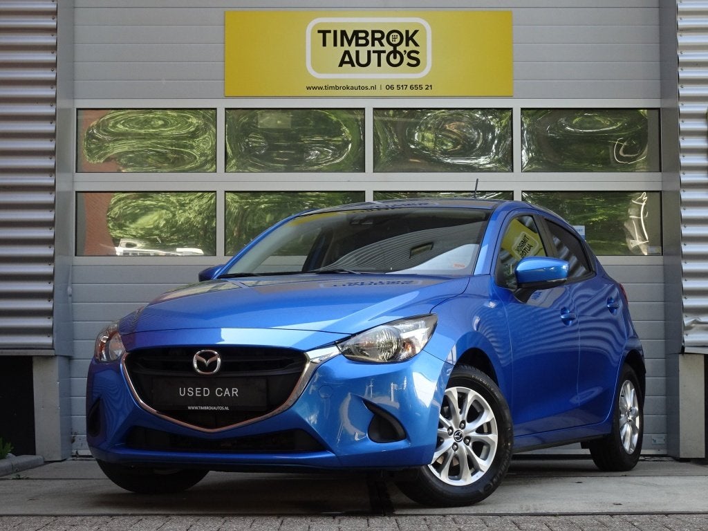 Mazda 2 1.5 SkyActiv *Airco/Cruise/Stoelverw/Dealer-OH*, Stof, Gebruikt, 4 cilinders, Blauw