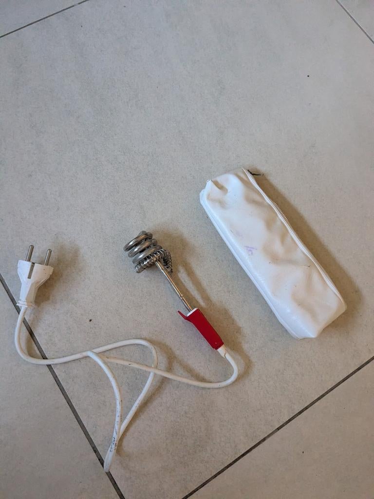 Compacte Dompelaar voor Reizen - Snel Water Koken, Minder dan 1 liter, Ophalen of Verzenden, Zo goed als nieuw, Rvs