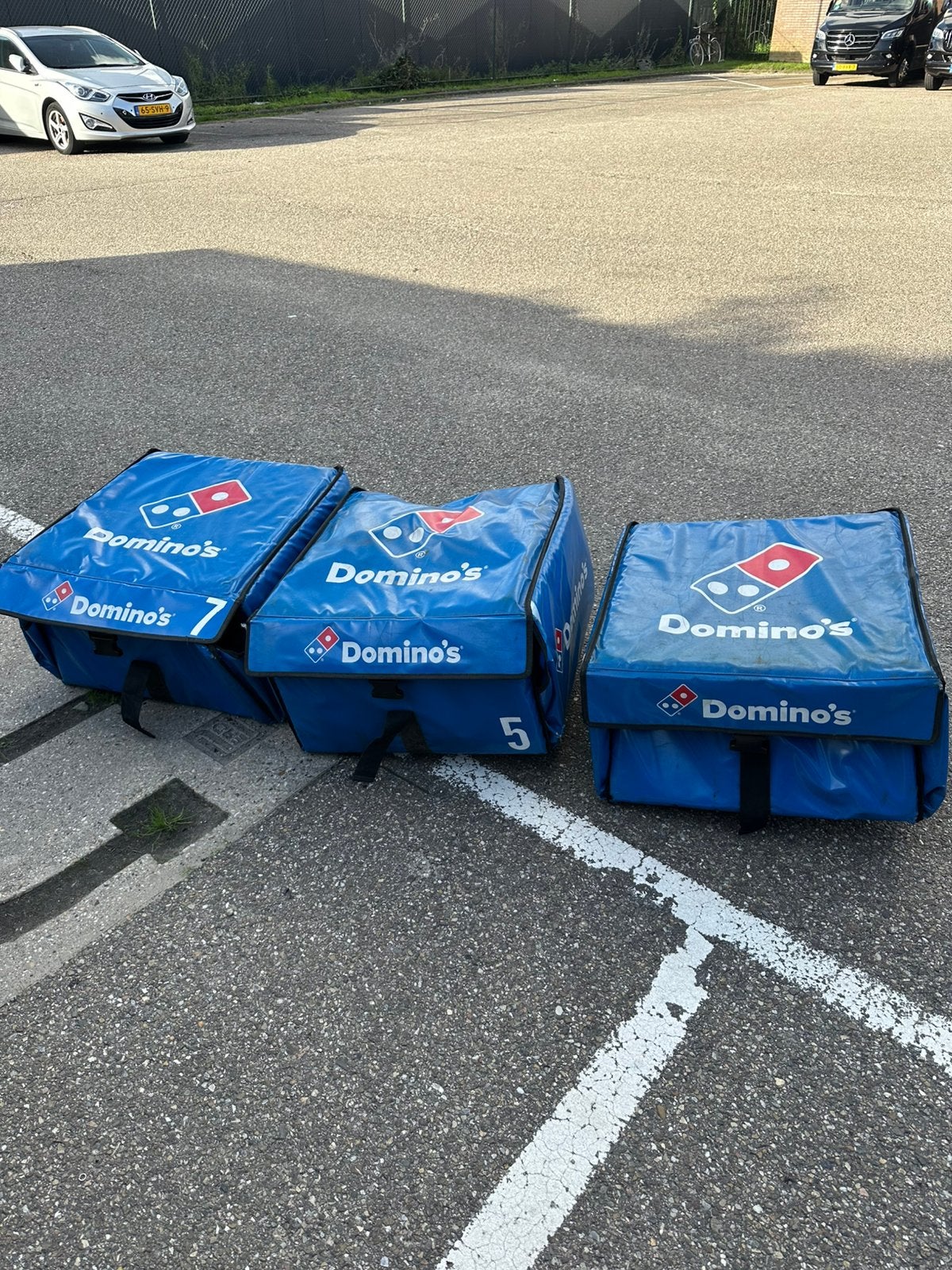 3 domino’s bezorgboxen, Ophalen of Verzenden