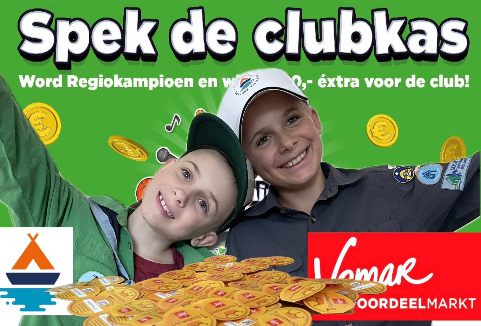 Gevraagd: Vomar clubmunten, Vomar, Ophalen of Verzenden