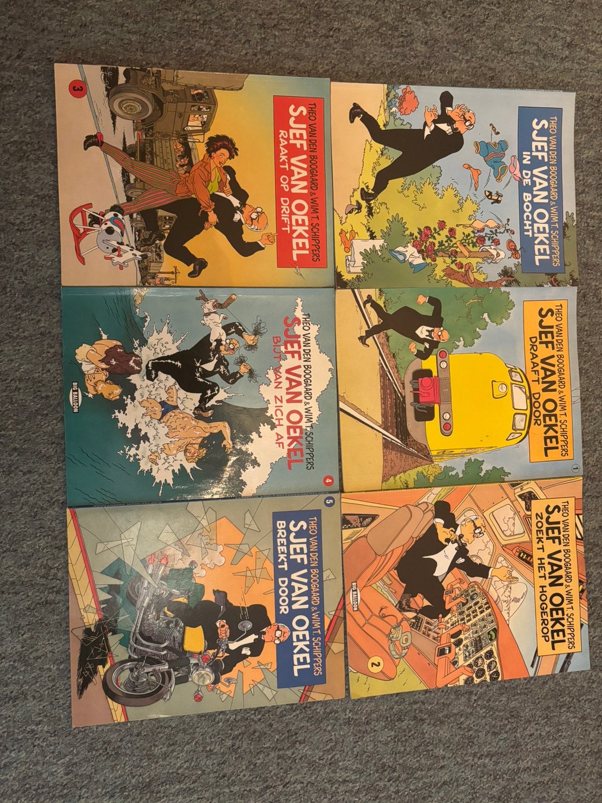 Sjef van Oekel deel 0 tot 5, Meerdere comics, Ophalen, Zo goed als nieuw, Europa