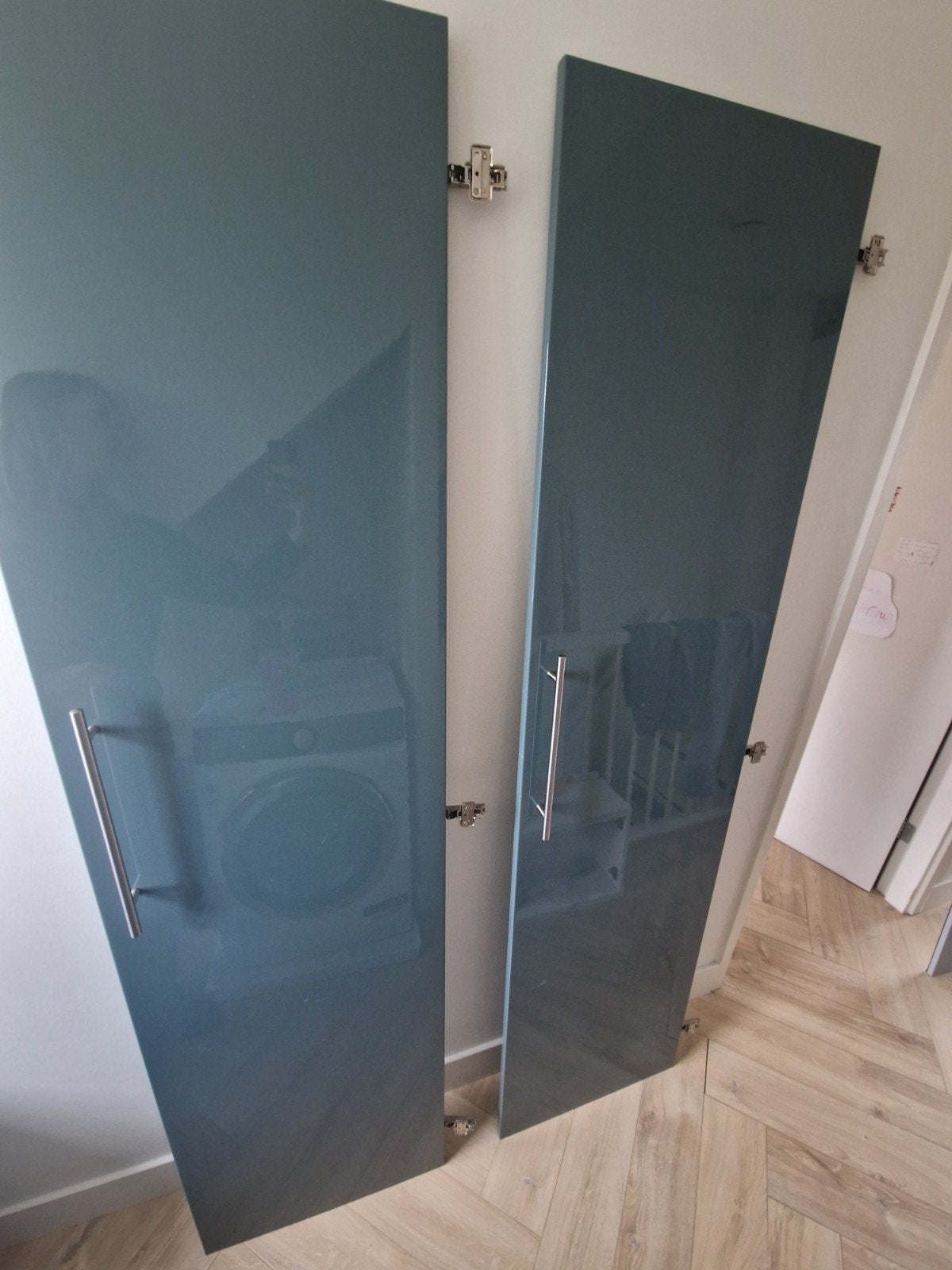 IKEA Kastdeuren (2 stuks) - Hoogglans, Ophalen, Gebruikt