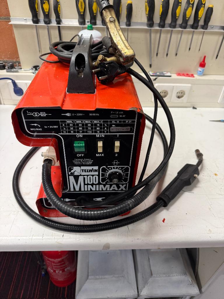Lasapparaat TELWIN Minimax 100, Doe-het-zelf en Verbouw, Ophalen, Gebruikt, Minder dan 150 ampère, Overige typen