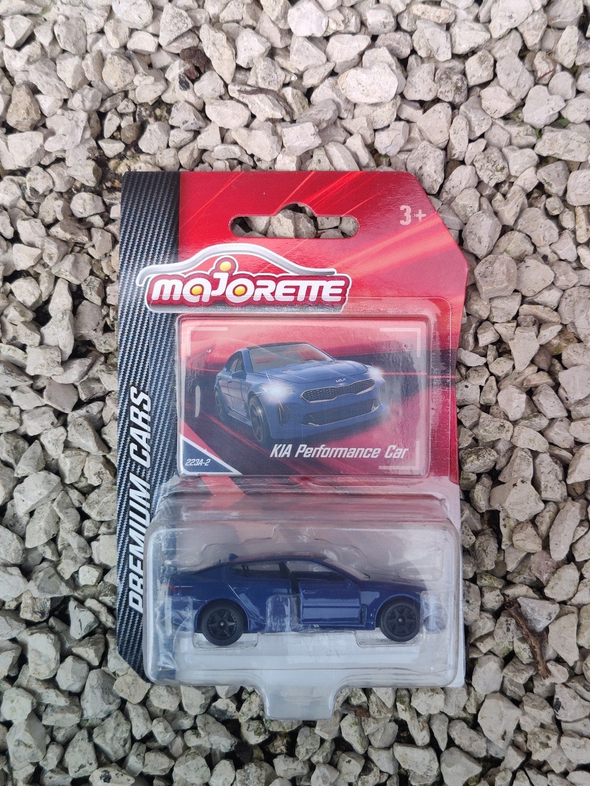 Majorette Kia Stinger BLAUW, Ophalen of Verzenden