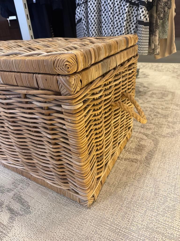 Rotan opbergkist  speelgoedkist, rieten dekenkist, bohemian, Huis en Inrichting, Woonaccessoires | Kisten, Ophalen, Overige materialen
