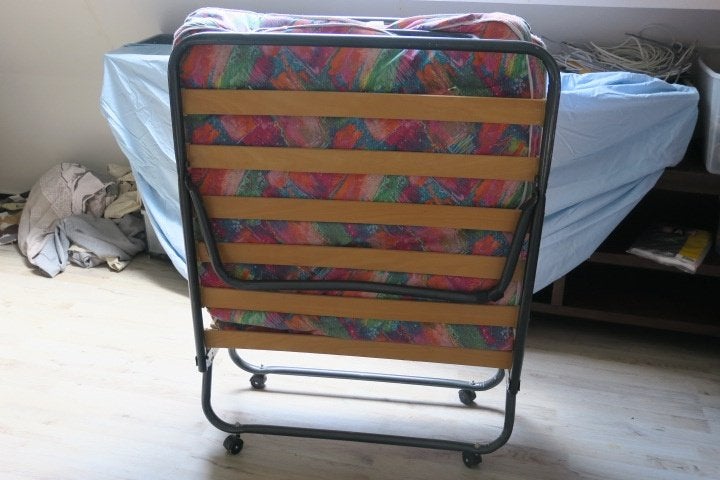 Opklapbed, Ophalen, Inklap baar 50 eur0, 190 cm of minder, Zo goed als nieuw