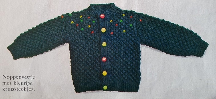 Noppenvest breipatroon, Ophalen of Verzenden, Zo goed als nieuw, Breien, Patroon of Boek